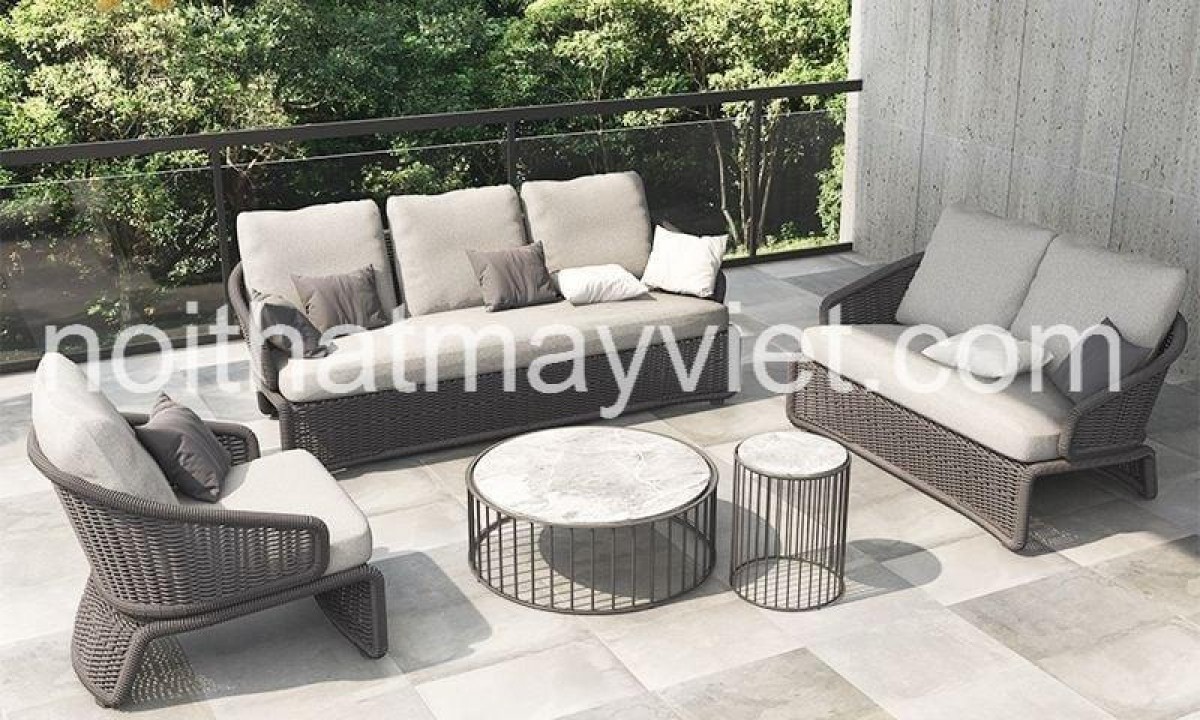 Bàn Ghế Sofa Mây Tre BGSF0017